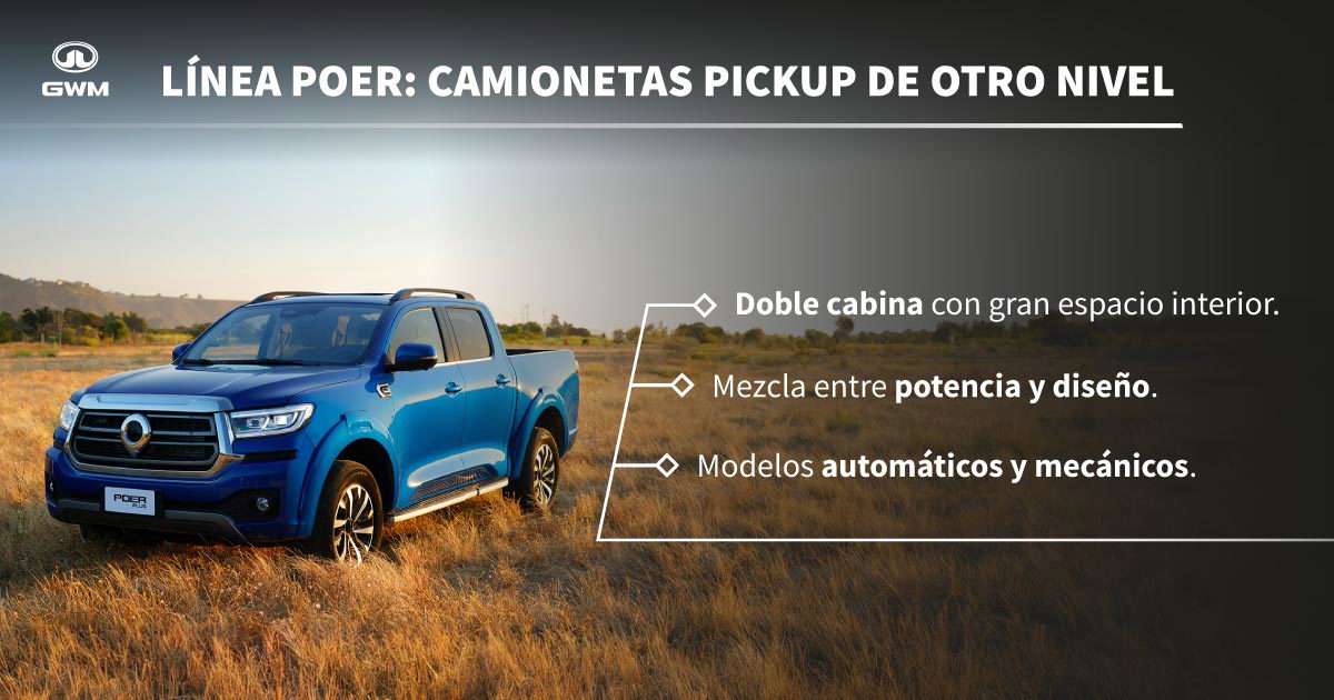 Línea Poer: camionetas nuevas