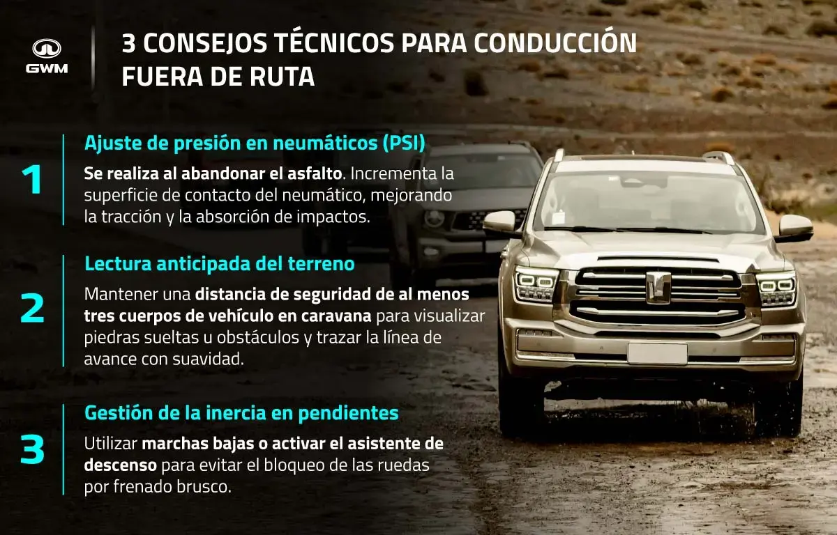 Consejos para conducir en rutas off road.